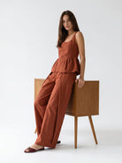 Top Coralie - Ruggine donna