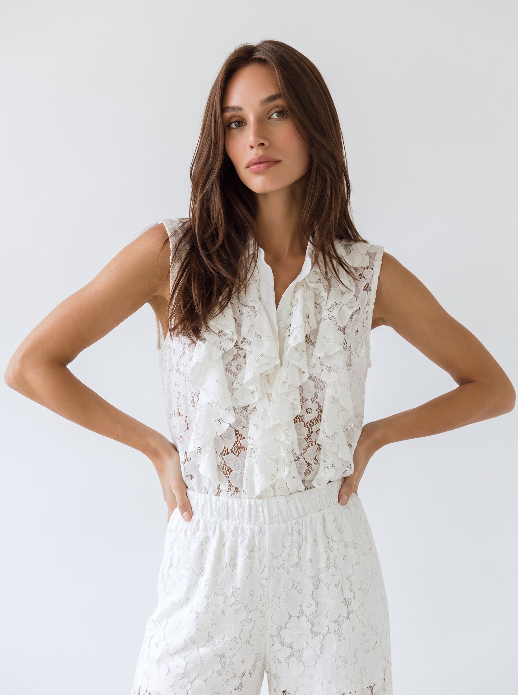 Coordinato Fiorella - Bianco donna