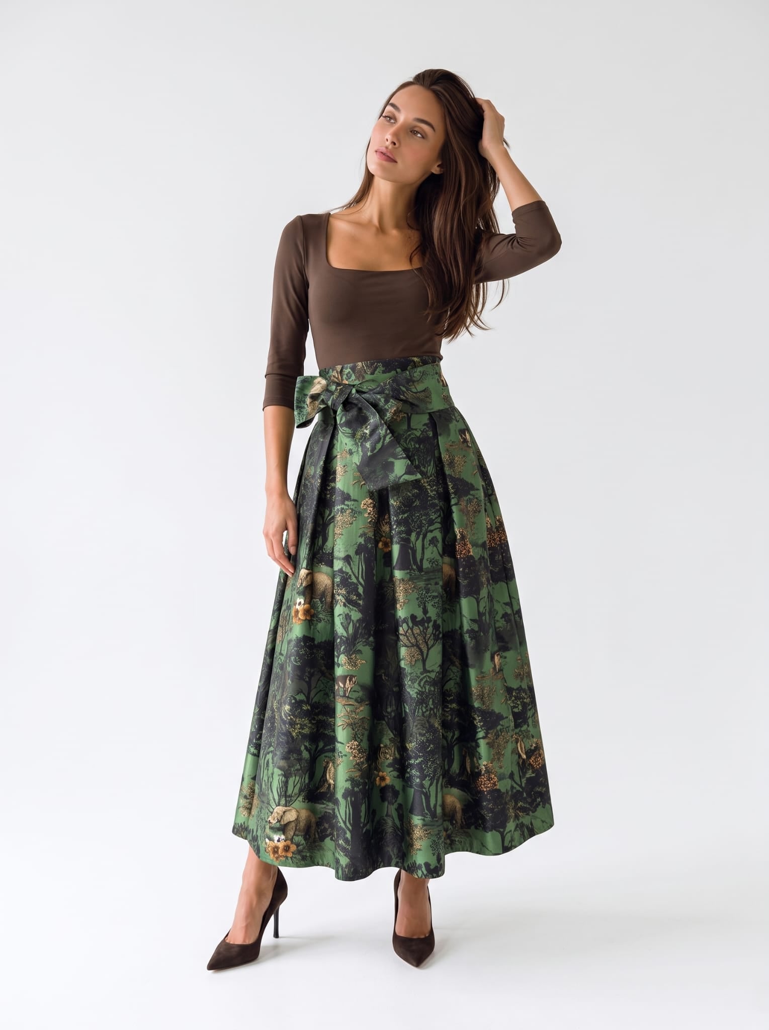 Gonna Solmira – Verde Multicolor Gonna donna