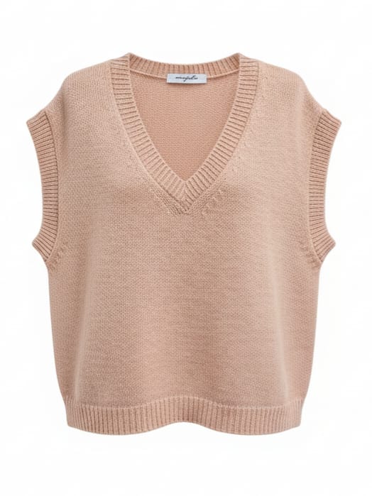 Fiorenza – Pull lana morbido everyday Pesca donna