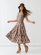 Gonna Fiora - Marrone cachemire donna
