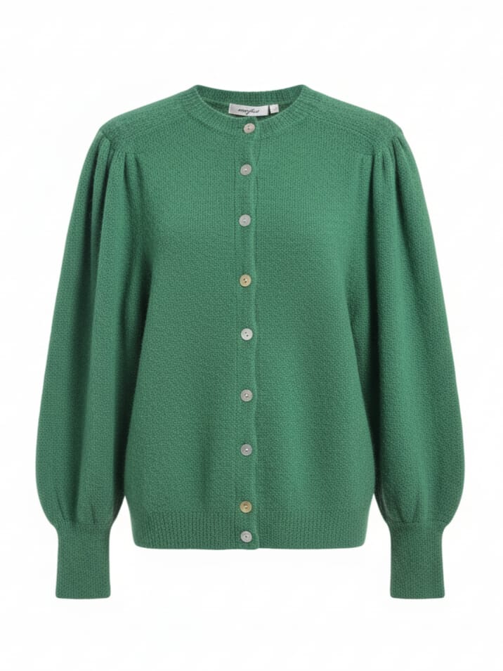 Mavi – Cardigan morbido in lana Verde erba donna