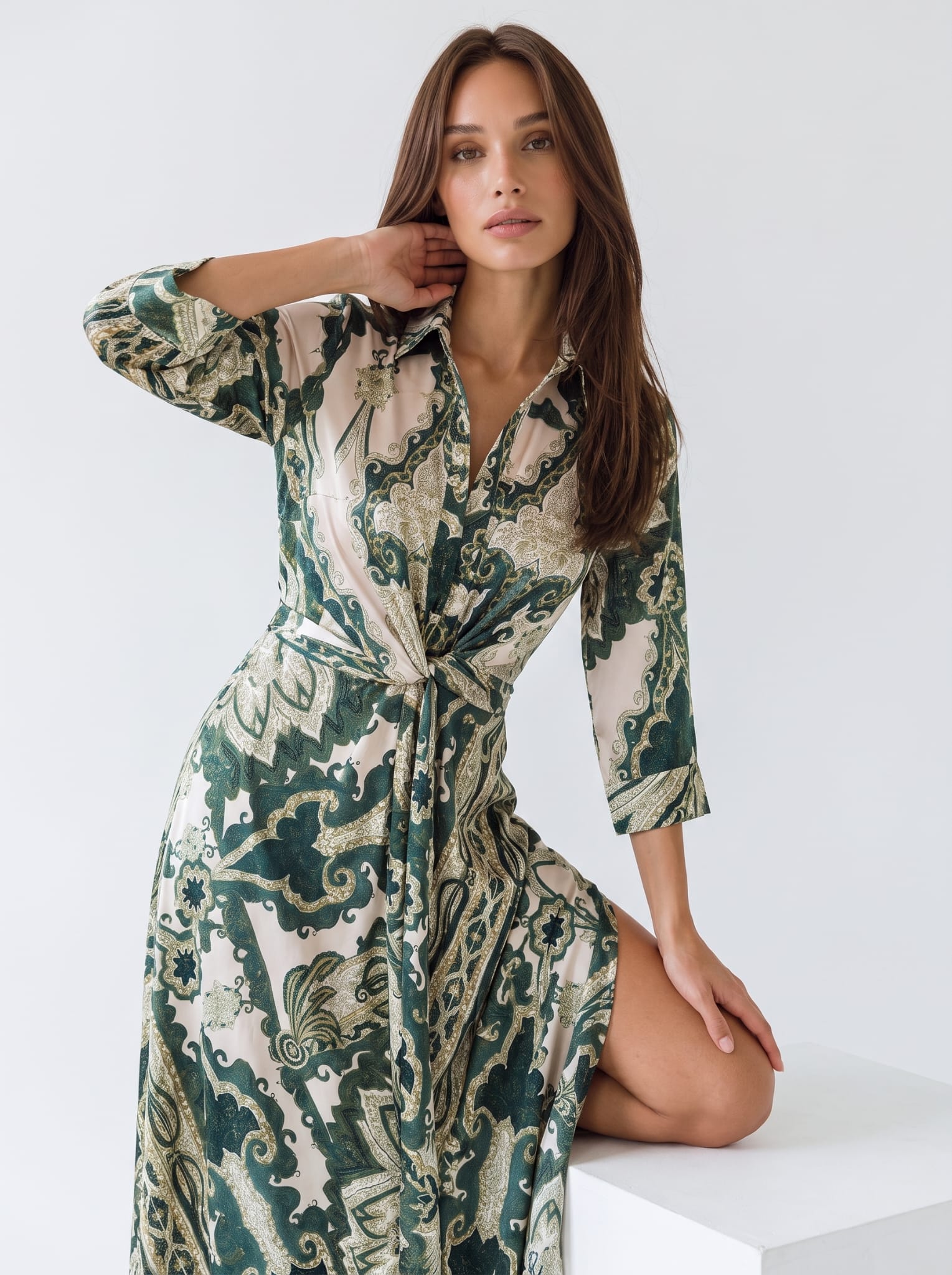Abito Dalia - Verde Petrolio Abito donna