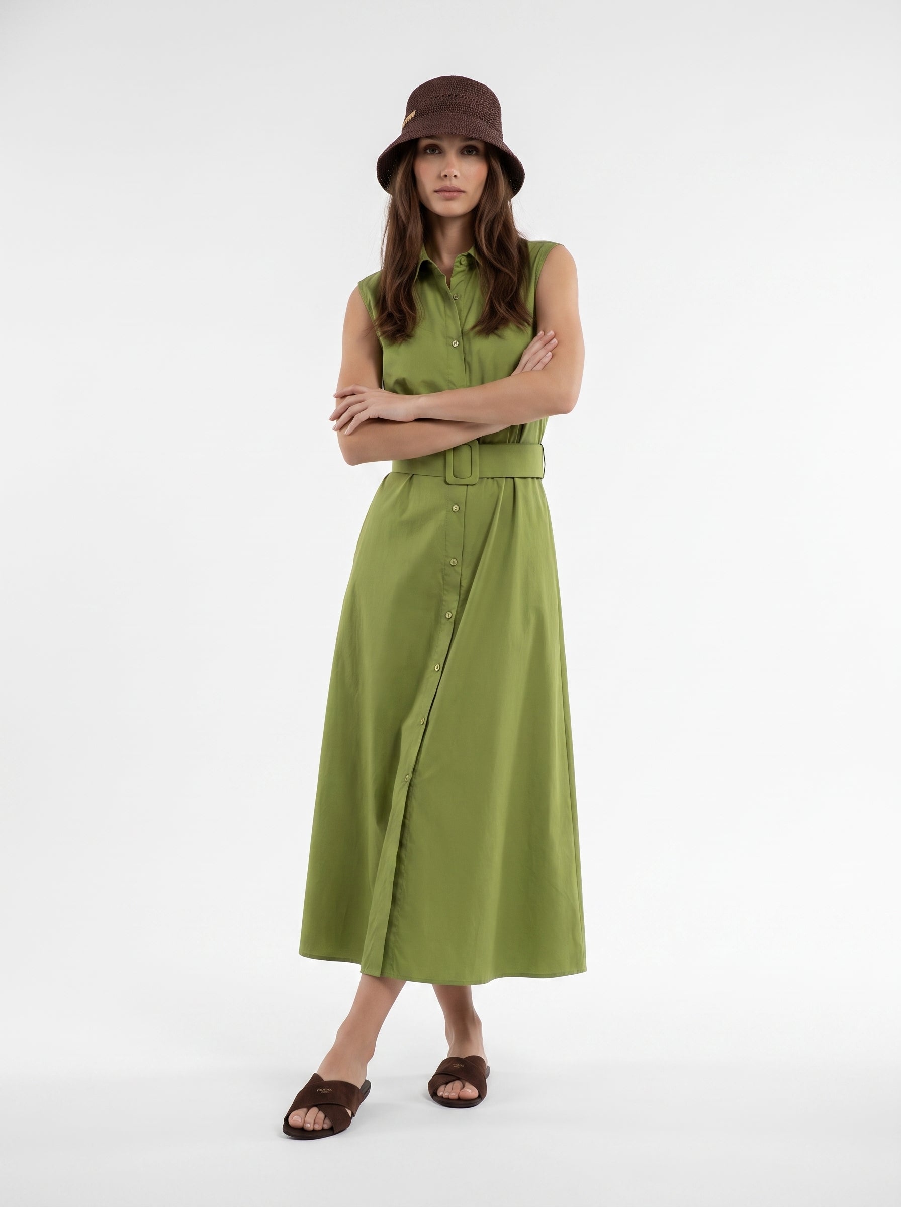 Abito Chemisier Olive - Verde Pistacchio donna