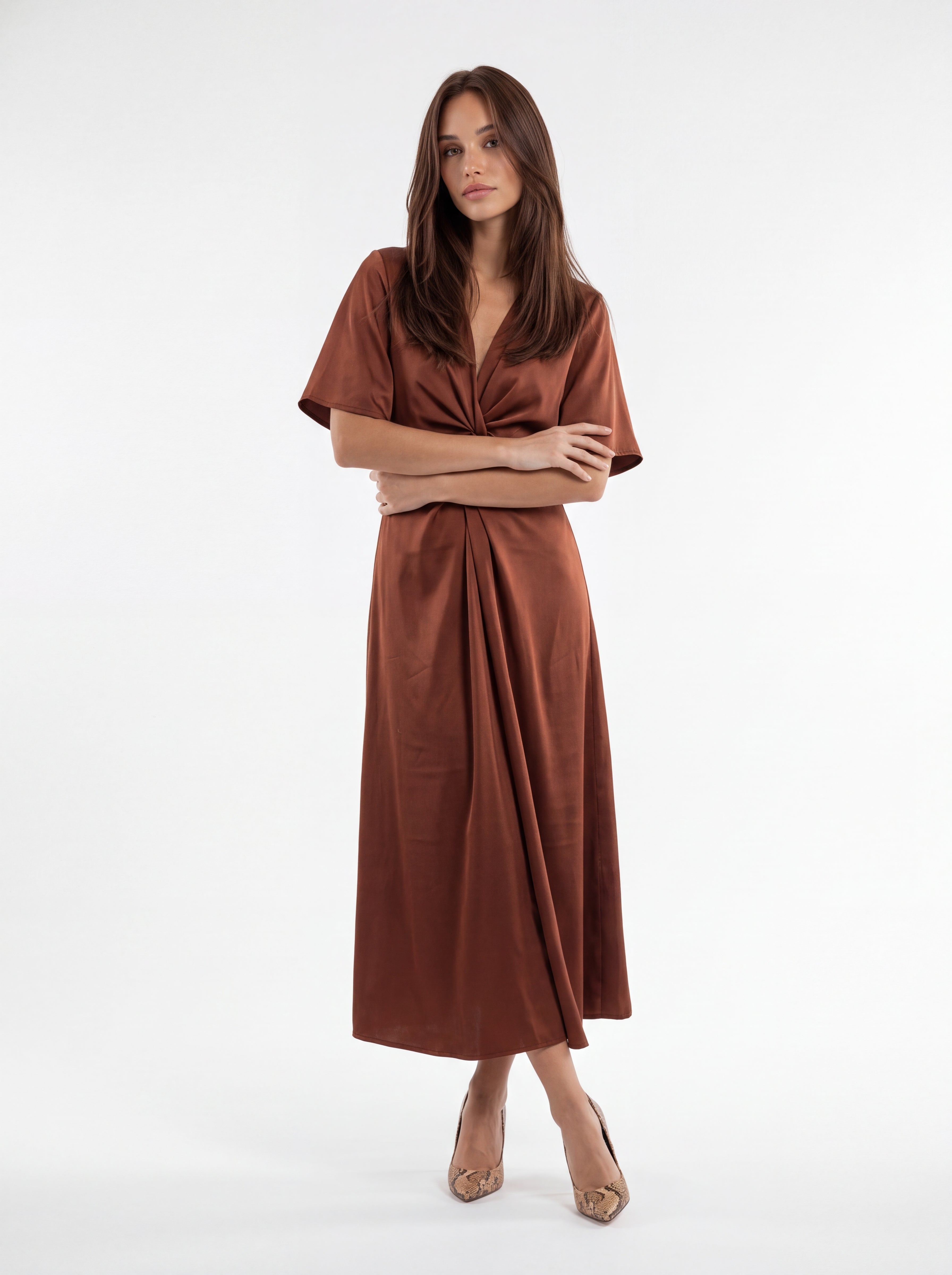 Abito Anna - Ruggine Abito donna