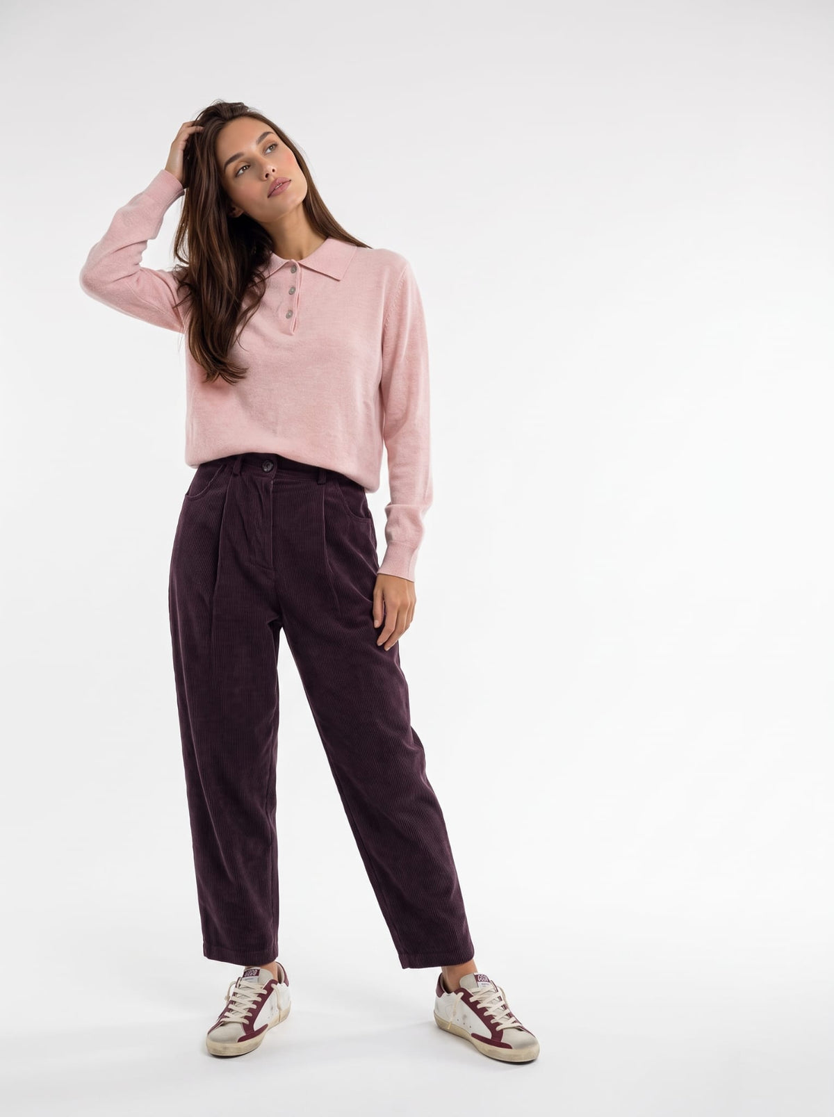 Pantalone Xanthe – Bordeaux Pantalone donna