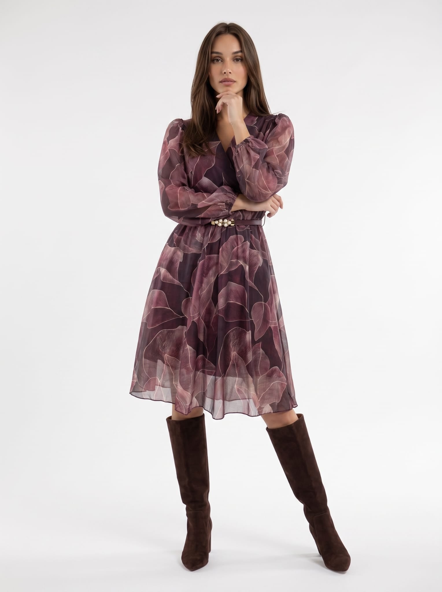 Abito Elara - Bordeaux Abito donna