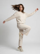 Felpa Alba cropped – Beige donna