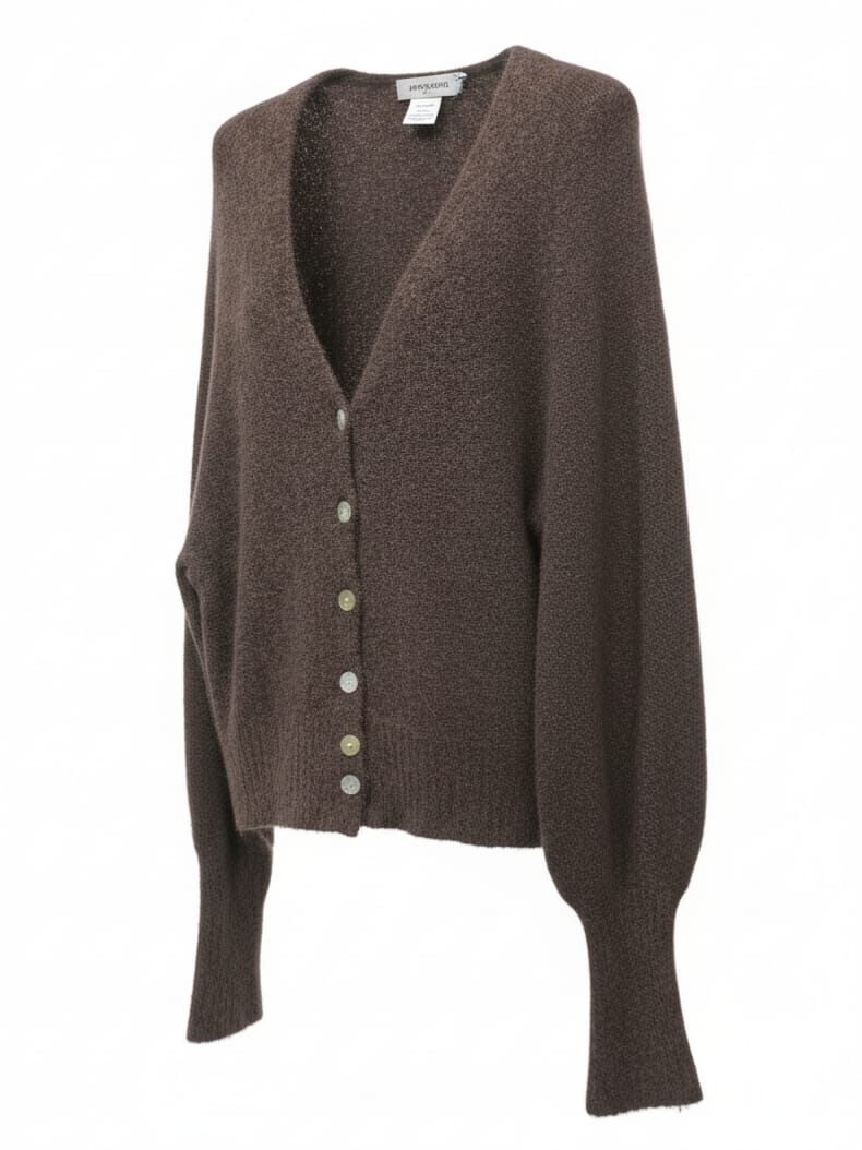 Stella – Cardigan in alpaca morbido Cioccolato donna