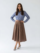 Camicia Elvia in cotone oxford - Azzurro polvere donna