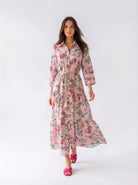 Abito Florelle chemisier in mussola - Rosa donna