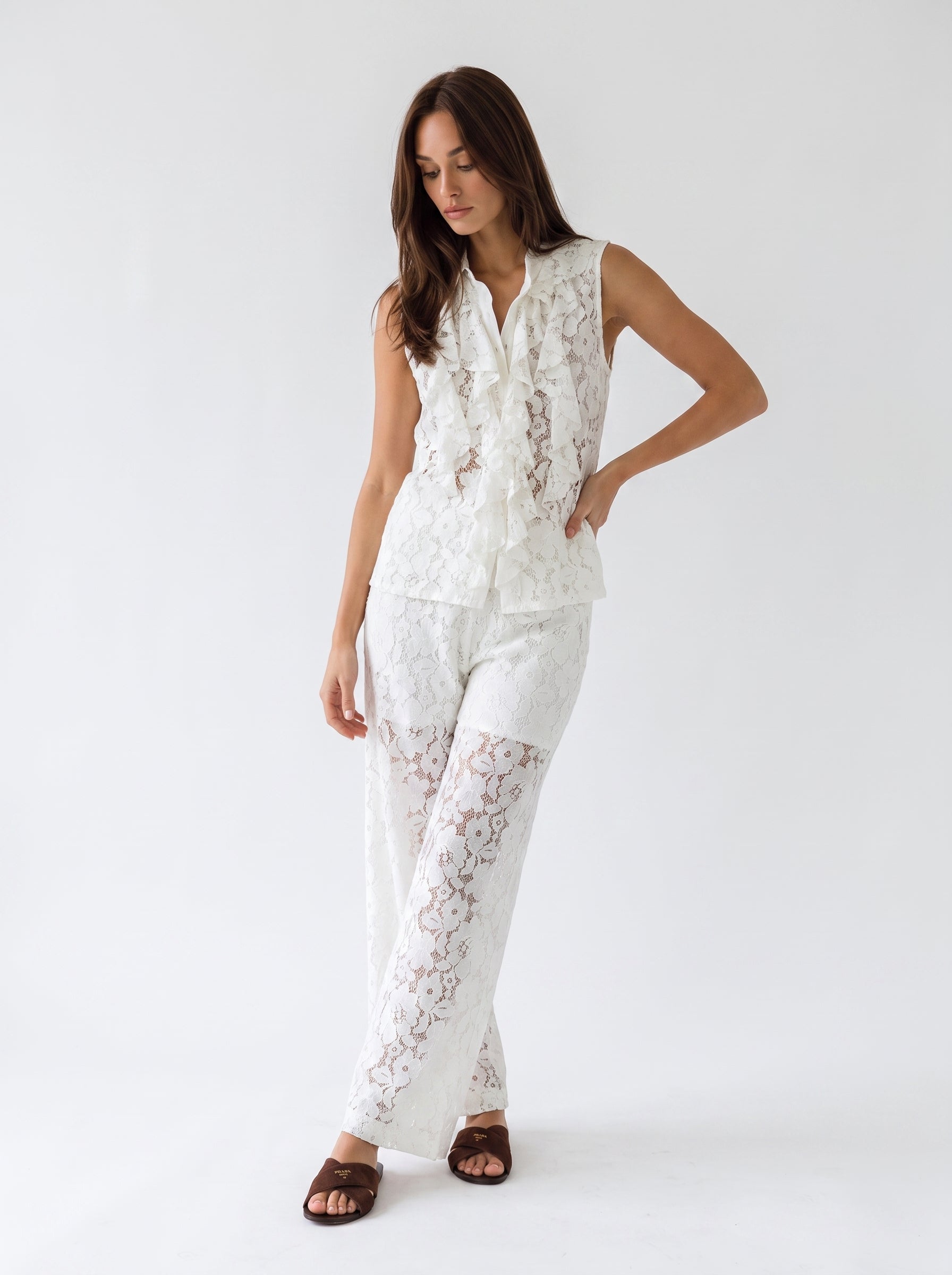 Coordinato Fiorella - Bianco donna