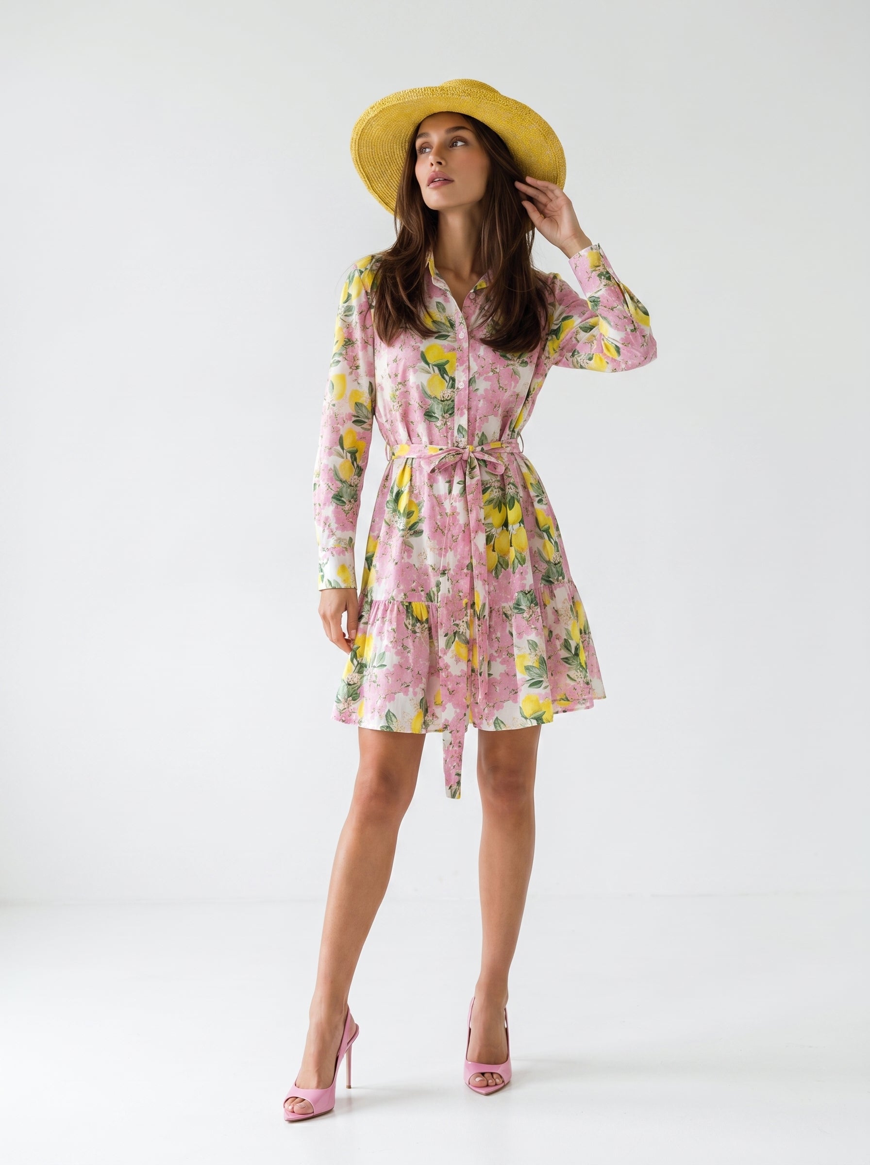 Abito Florelle midi - Limoni Rosa donna