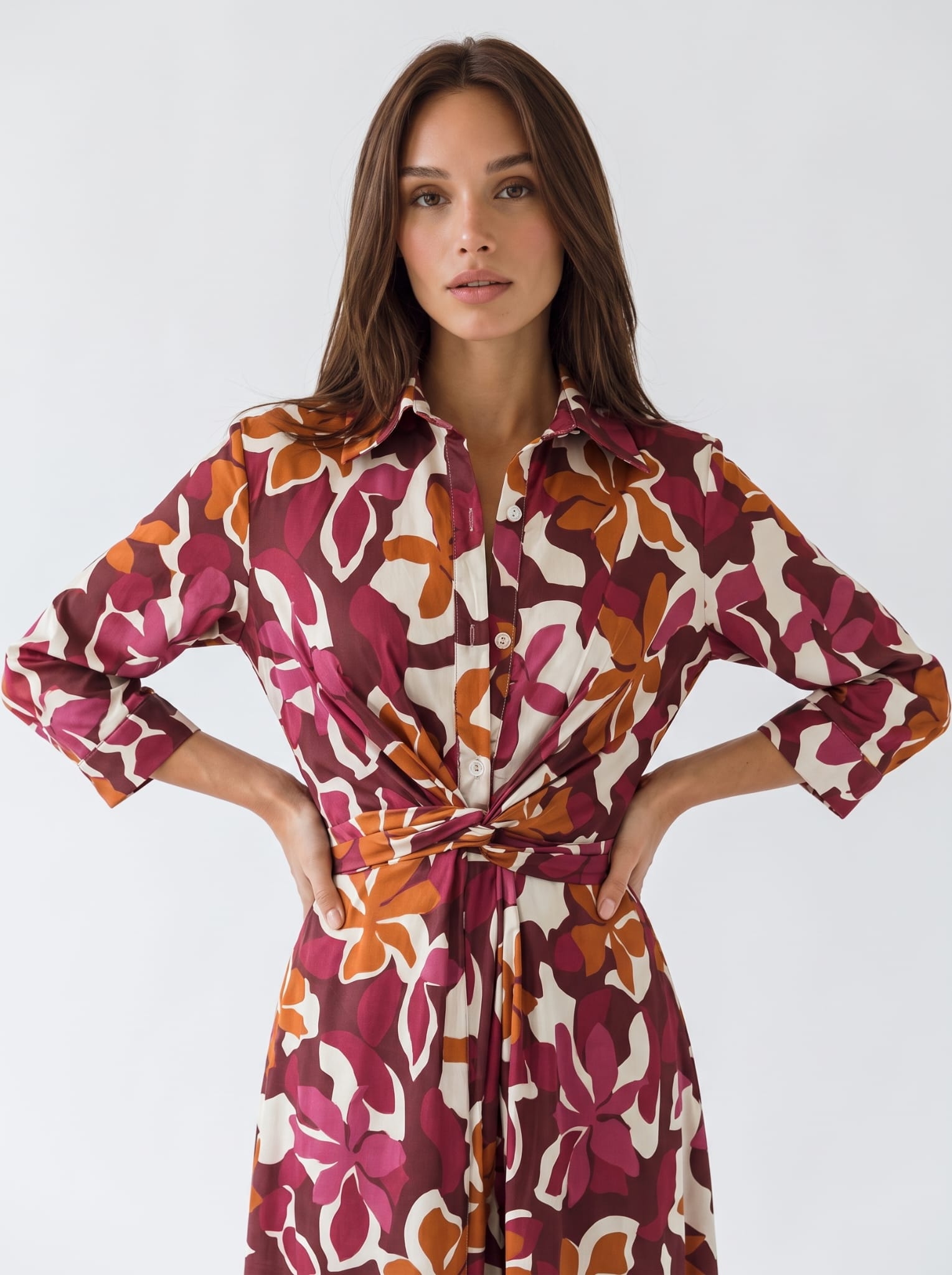 Abito Lyra - Bordeaux Multicolor Abito donna