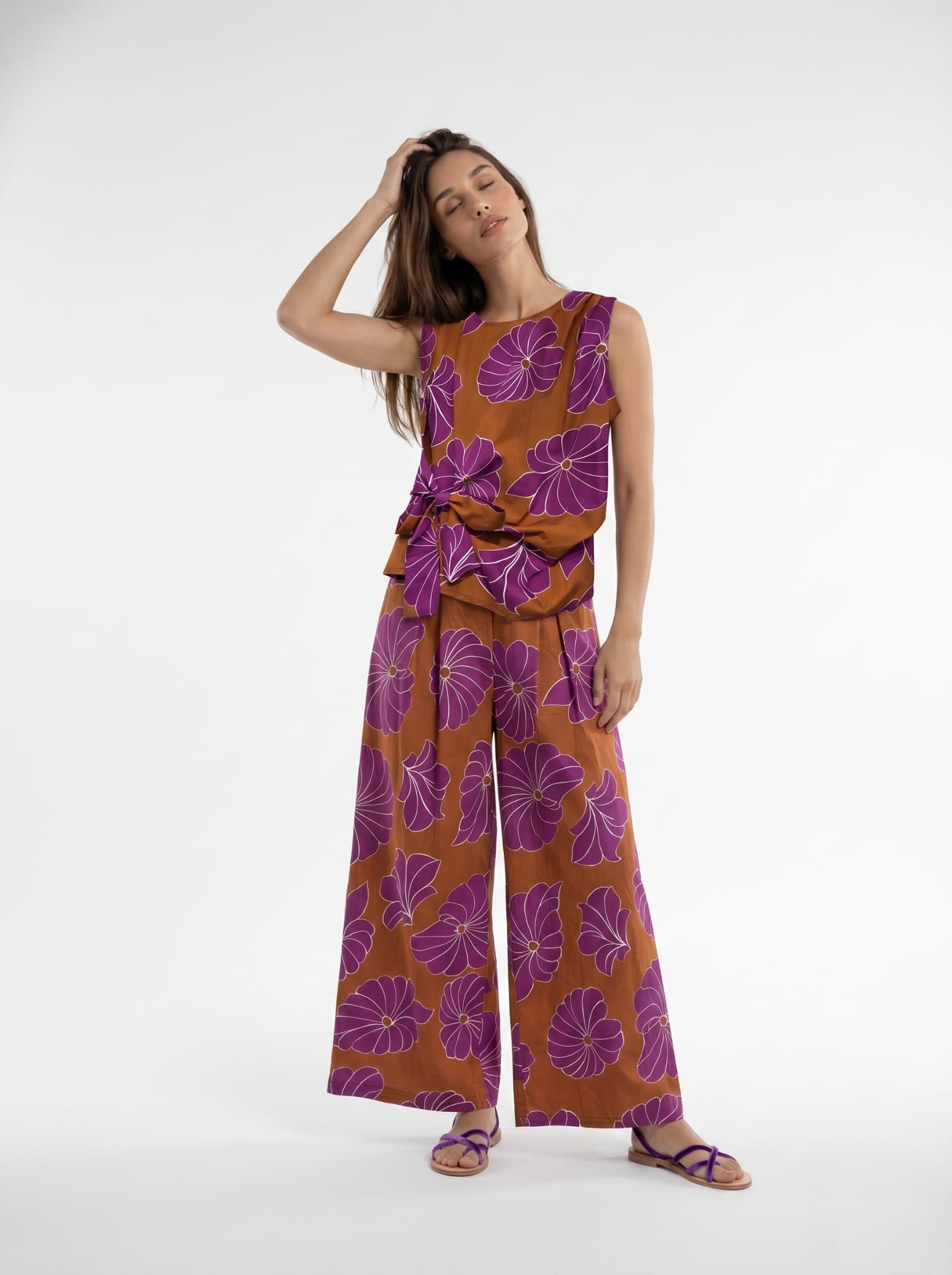 Pantalone Selene - Magenta donna