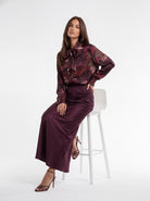 Camicia Théa – Bordeaux Camicia donna