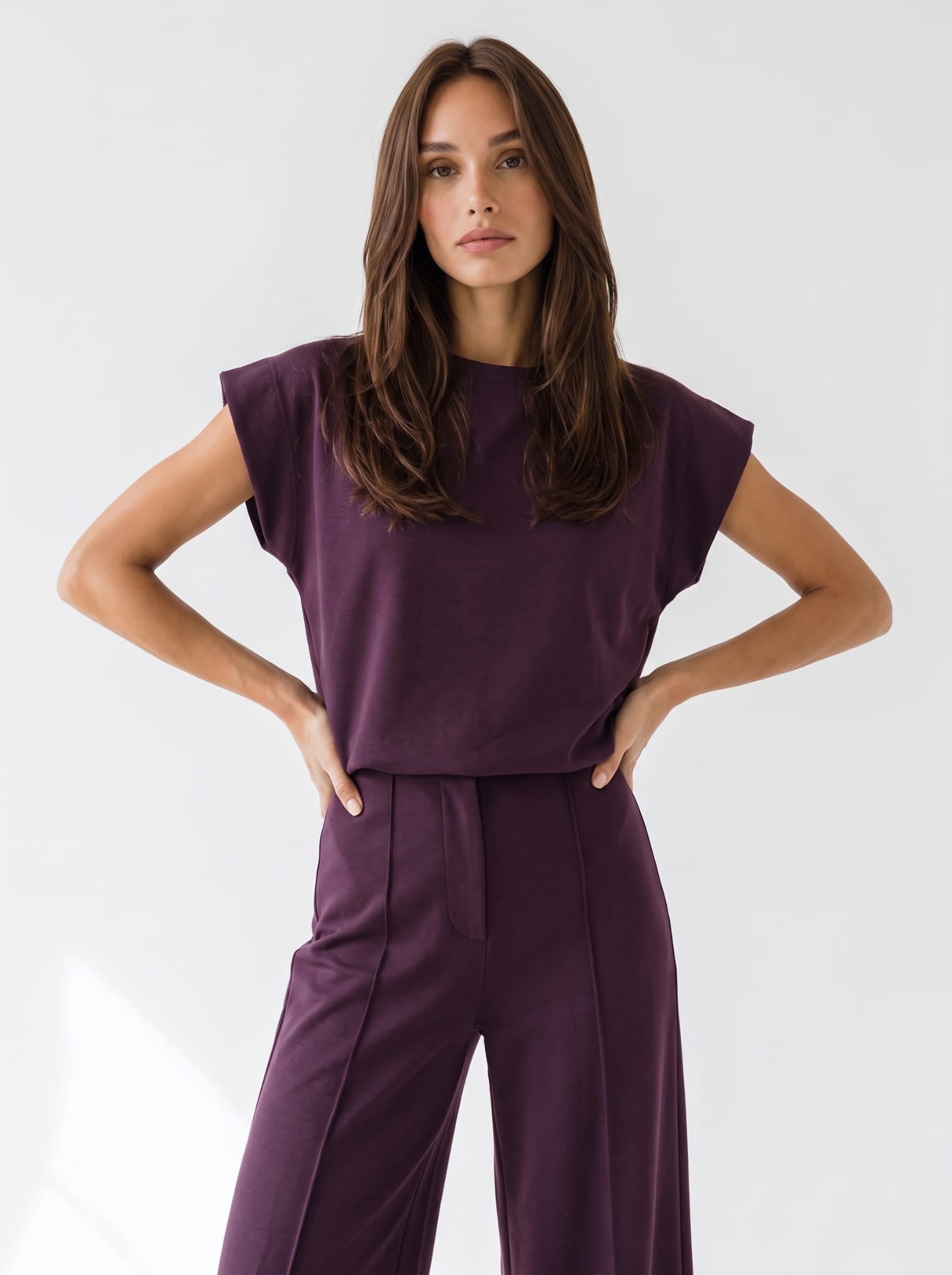 T-Shirt Zaira - Bordeaux T-Shirt donna
