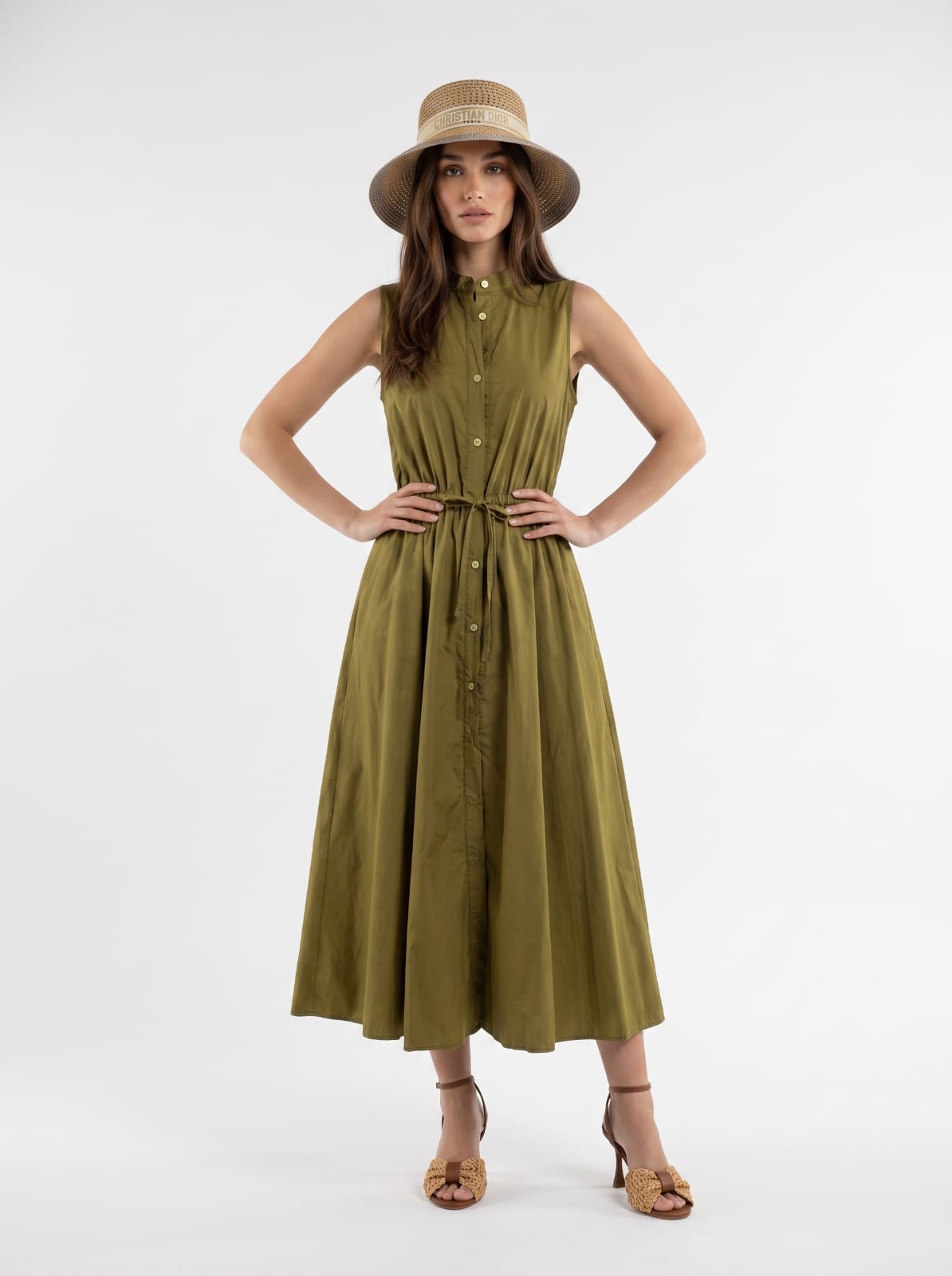 Abito Dafne - Verde olio donna