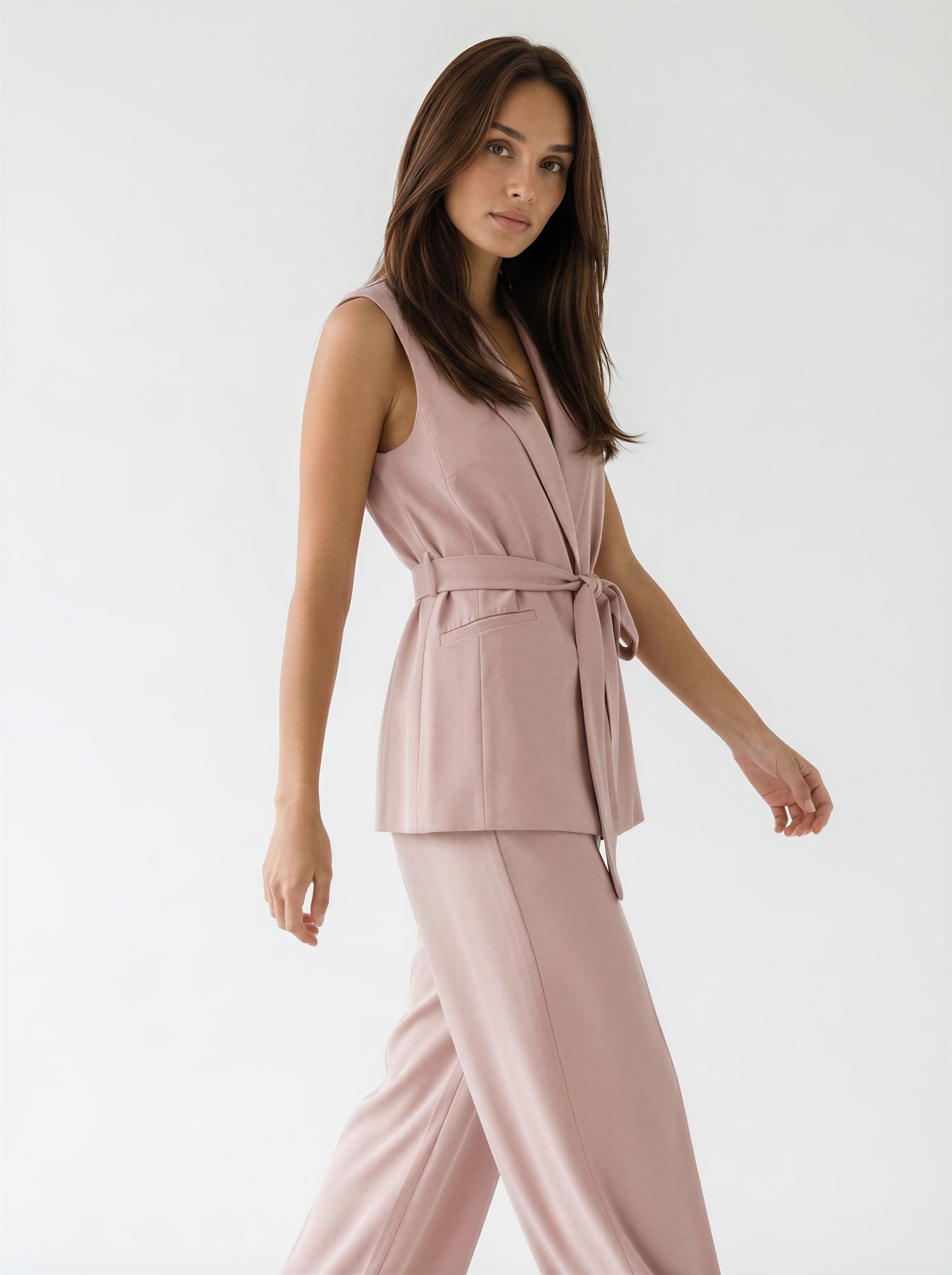 Tailleur Selmira - Rosa cipria donna