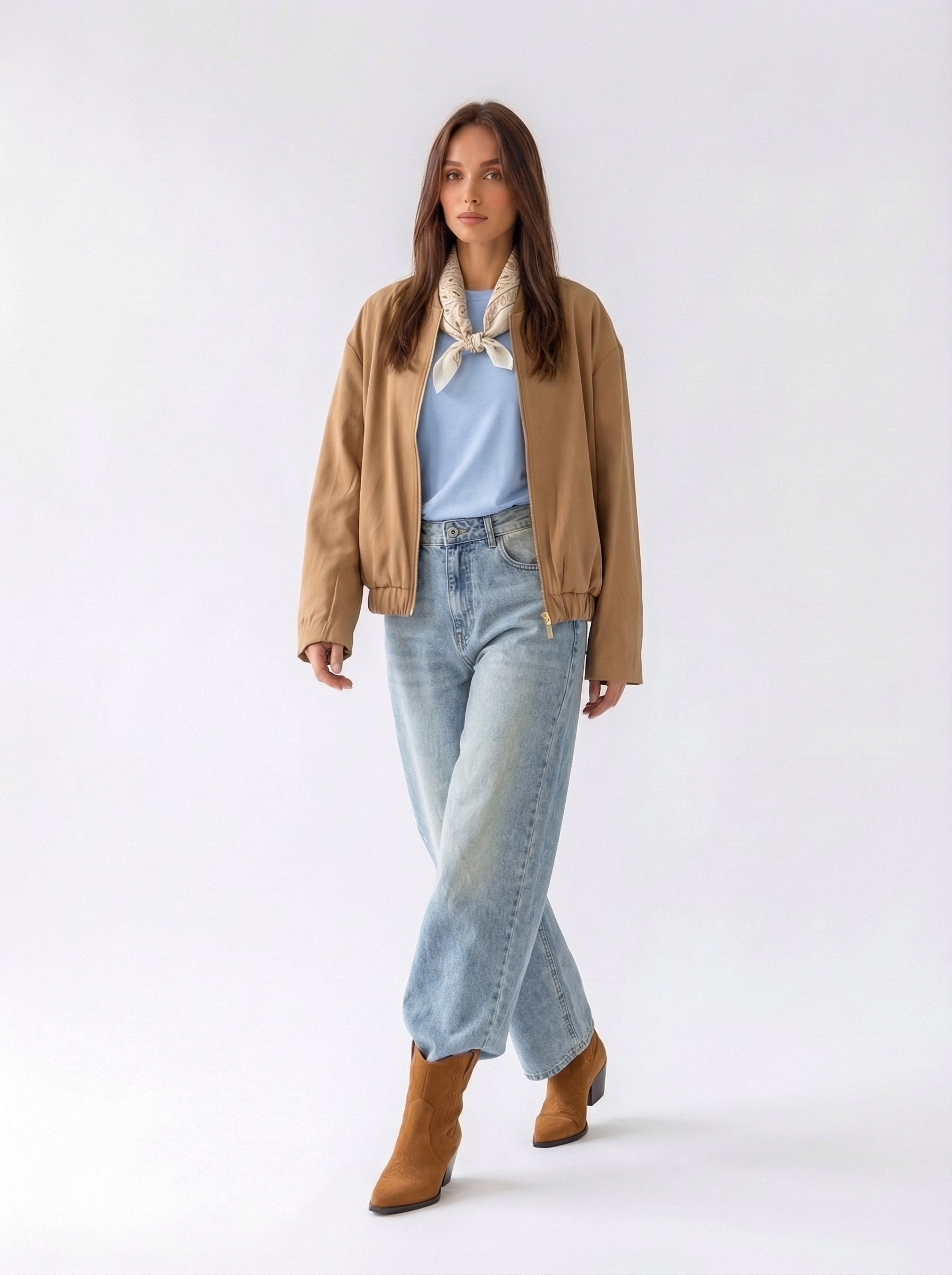 Bomber Noma - Cuoio donna