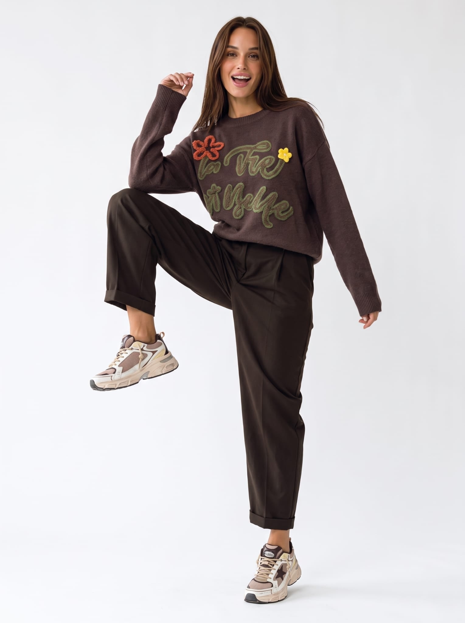 Pullover La Vie - Marrone Maglia donna
