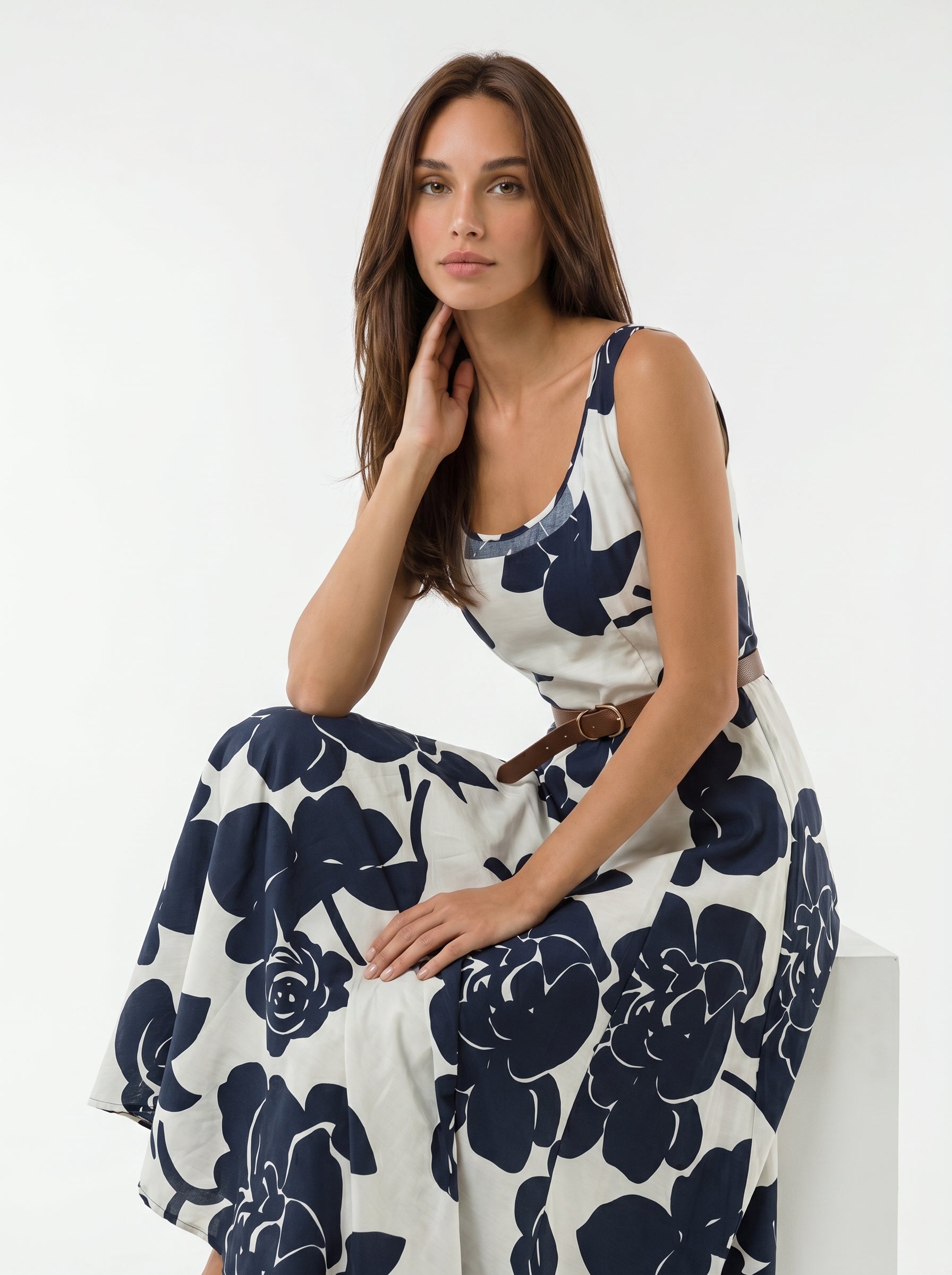 Abito Noa - Blu fantasia donna