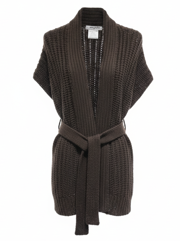 Isabella – Gilet morbido in lana Marrone donna