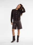 Cardigan Léonie - Testa di moro Cardigan donna