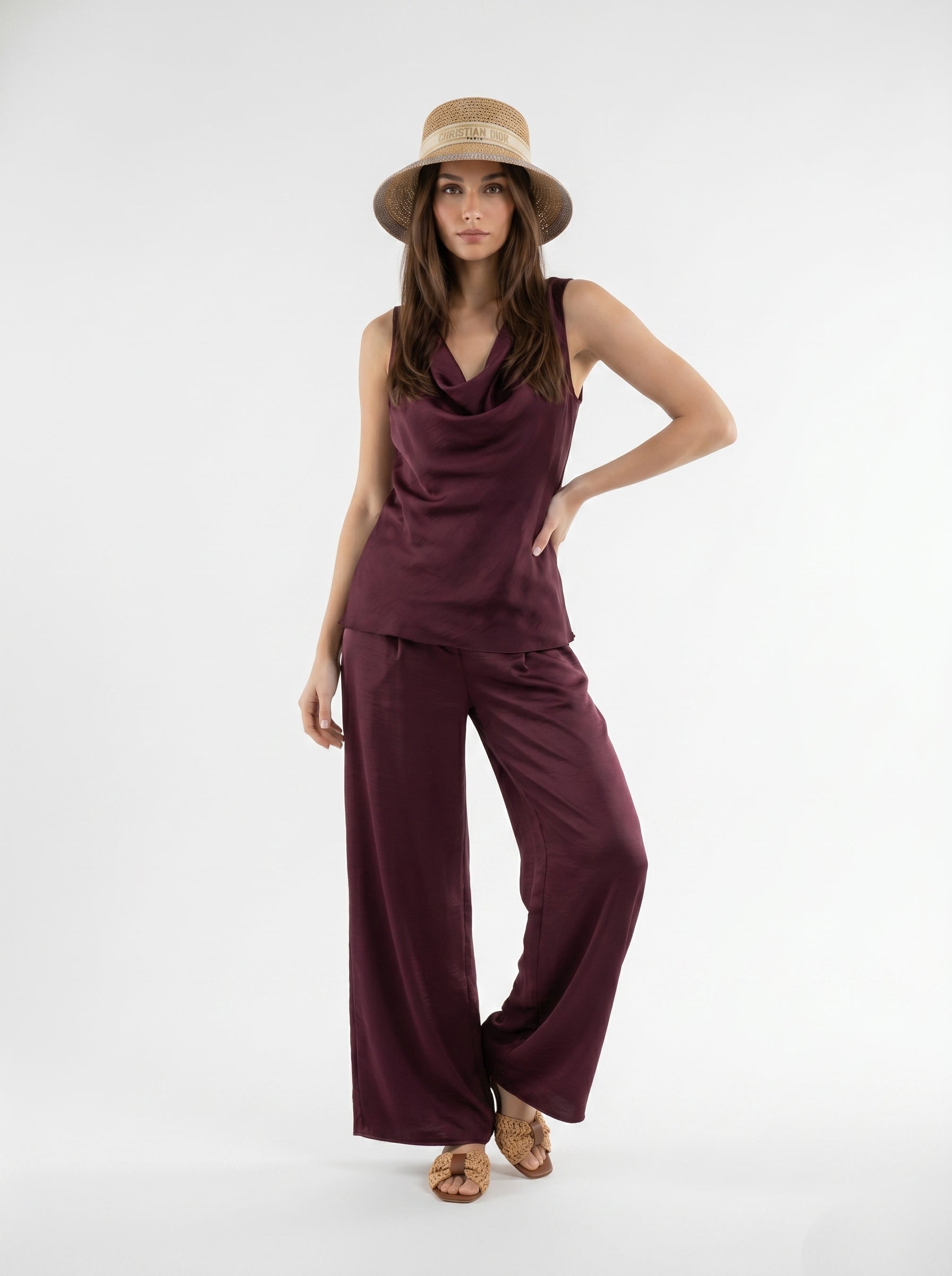 Coordinato Aurora - Bordeaux donna