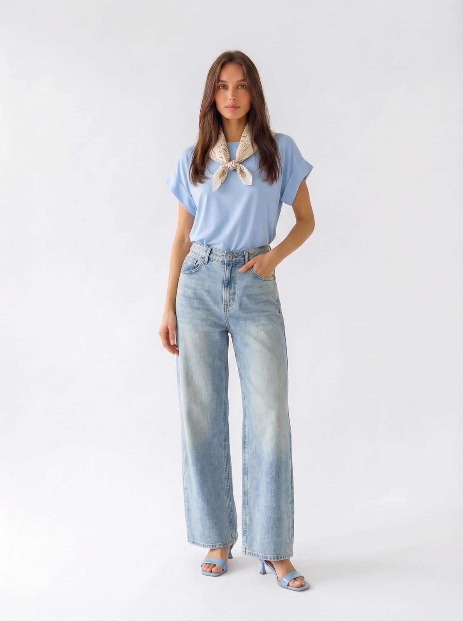 T-shirt Kaelis - Azzurro donna