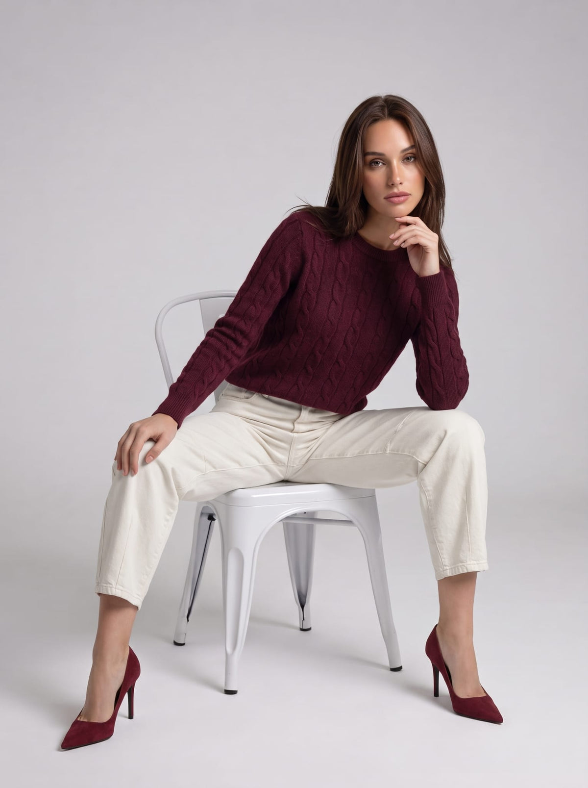 Pullover Sidonie – Bordeaux Maglia donna