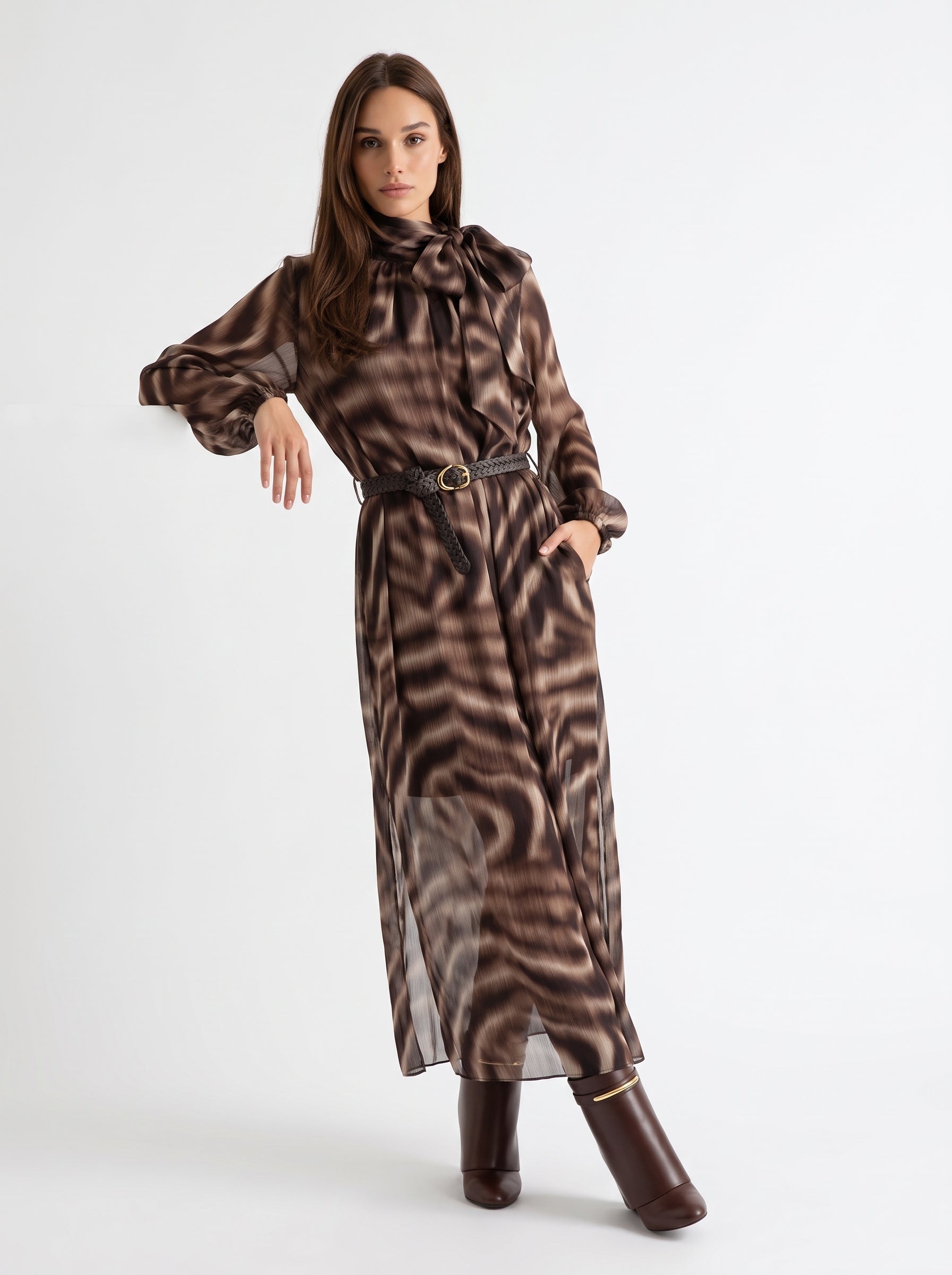 Abito Amaranta - Marrone Abito donna