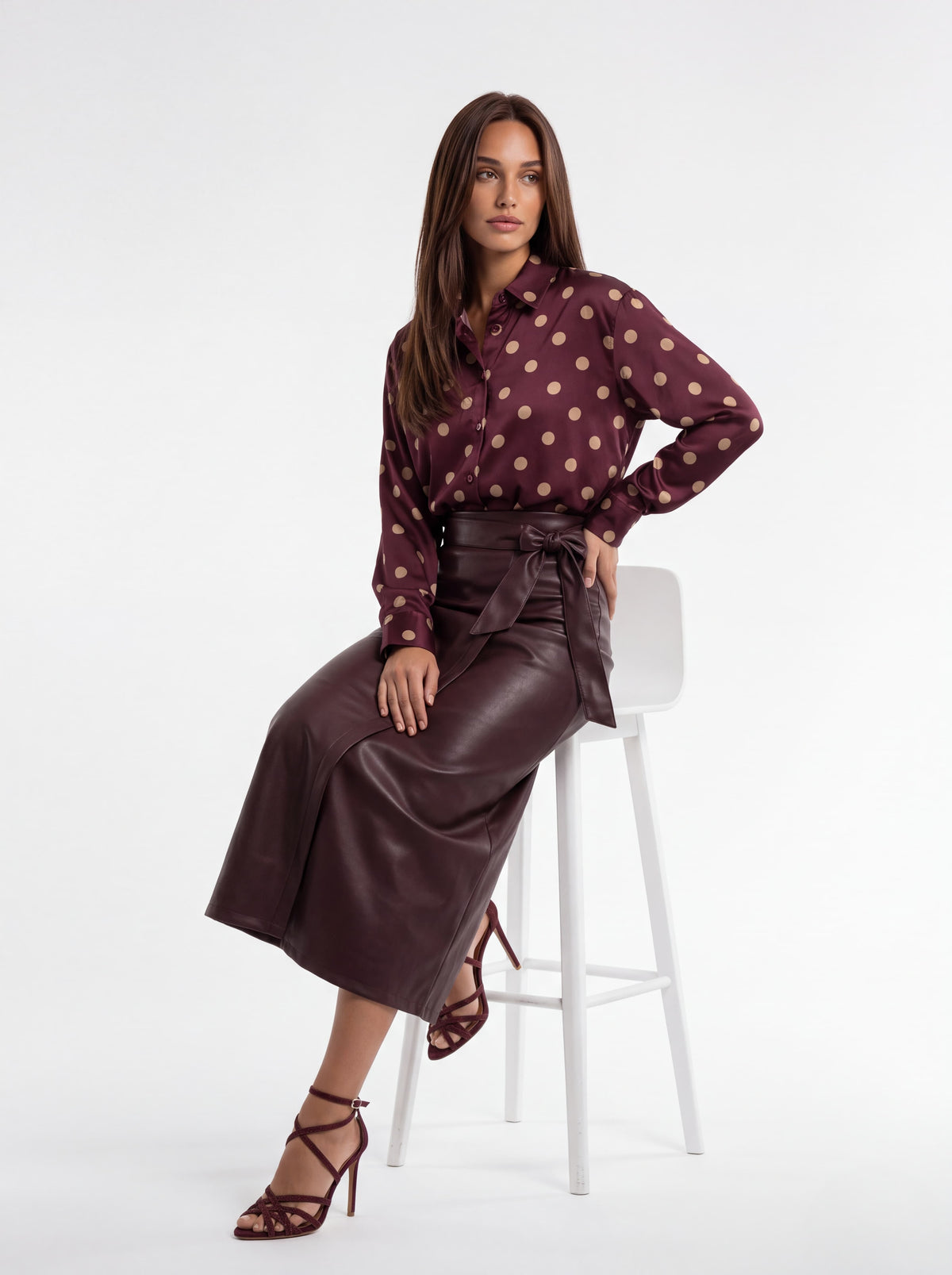Camicia Eulalie – Bordeaux Camicia donna