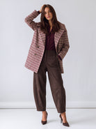 Cappotto Maïwenn – Fantasia Check Capispalla donna