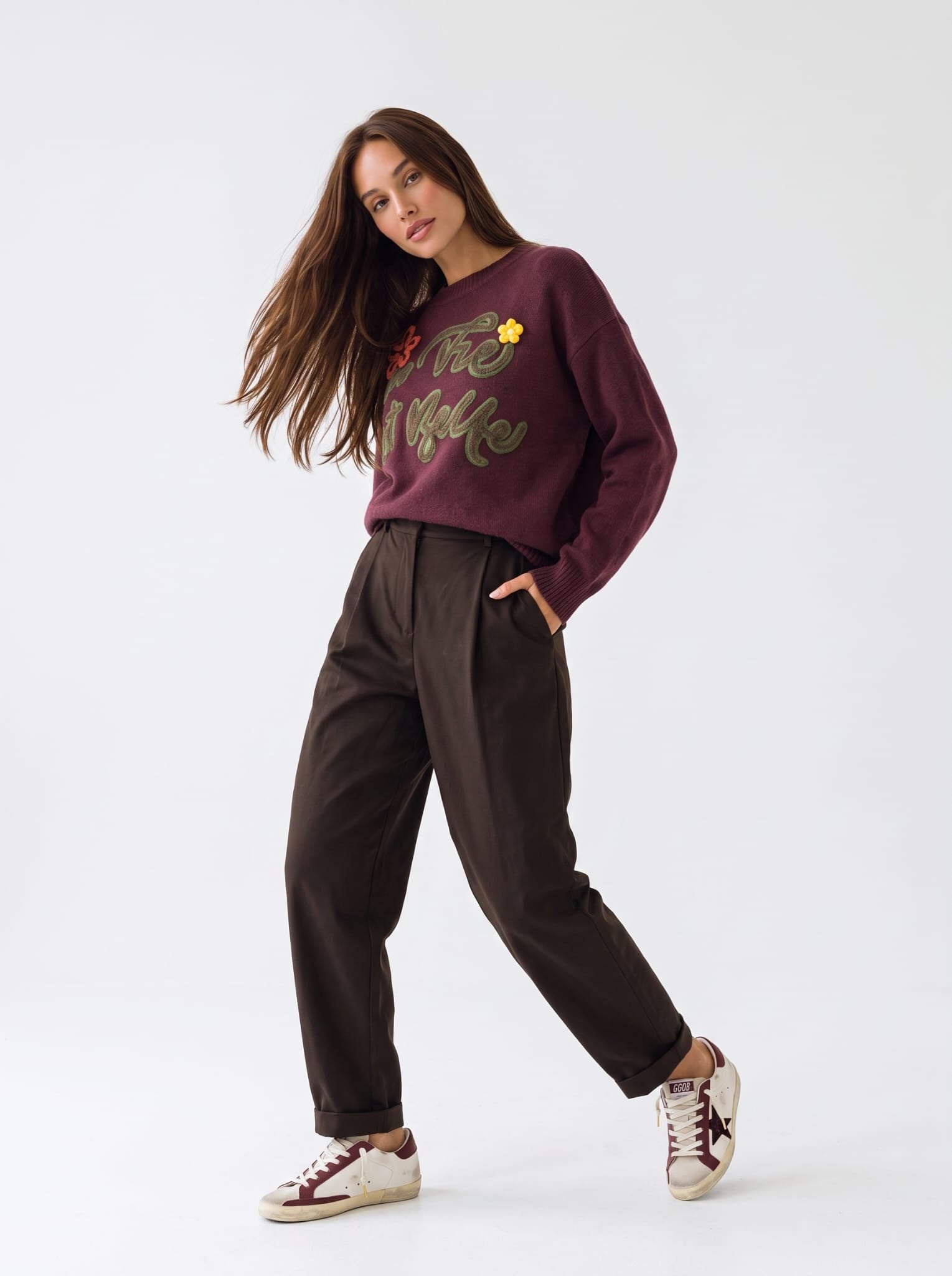 Pullover La Vie - Bordeaux Maglia donna