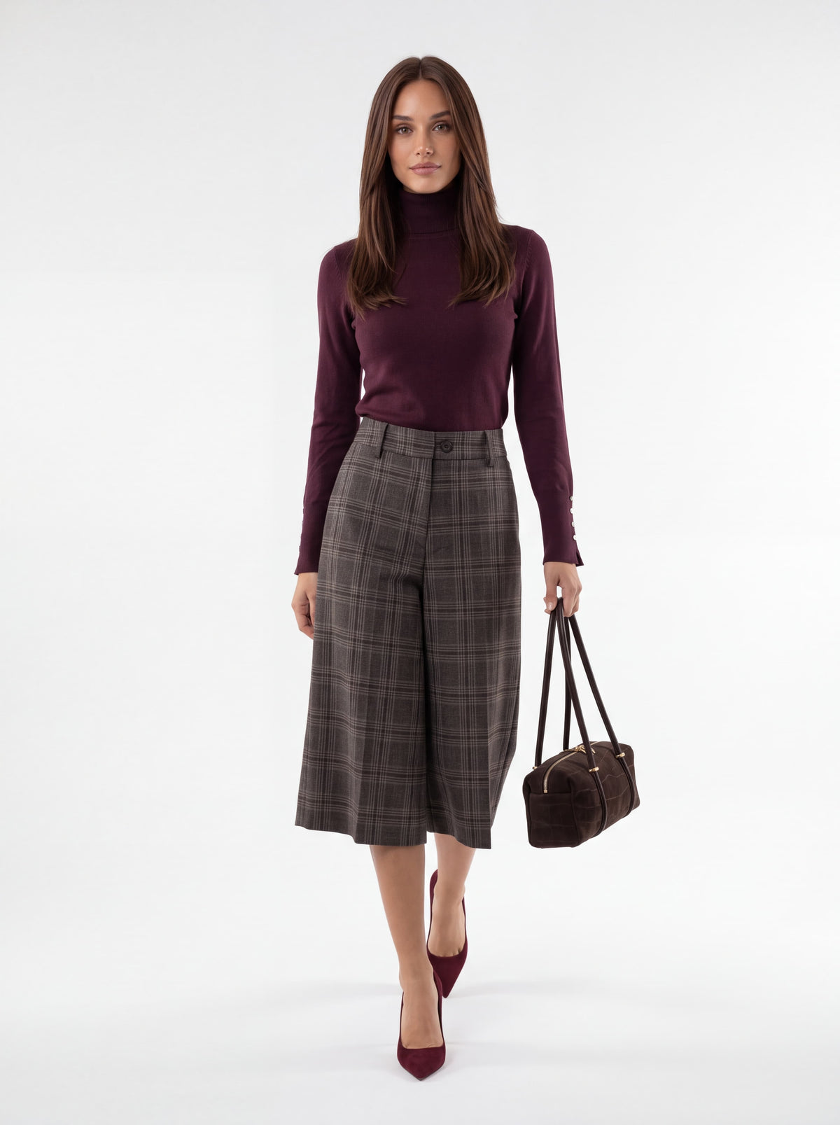 Tailleur Mazarine – Taupe / Bordeaux Tailleur donna