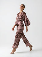 Coordinato Velmira - Rosa e marrone donna