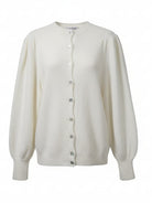 Mavi – Cardigan morbido in lana Panna donna