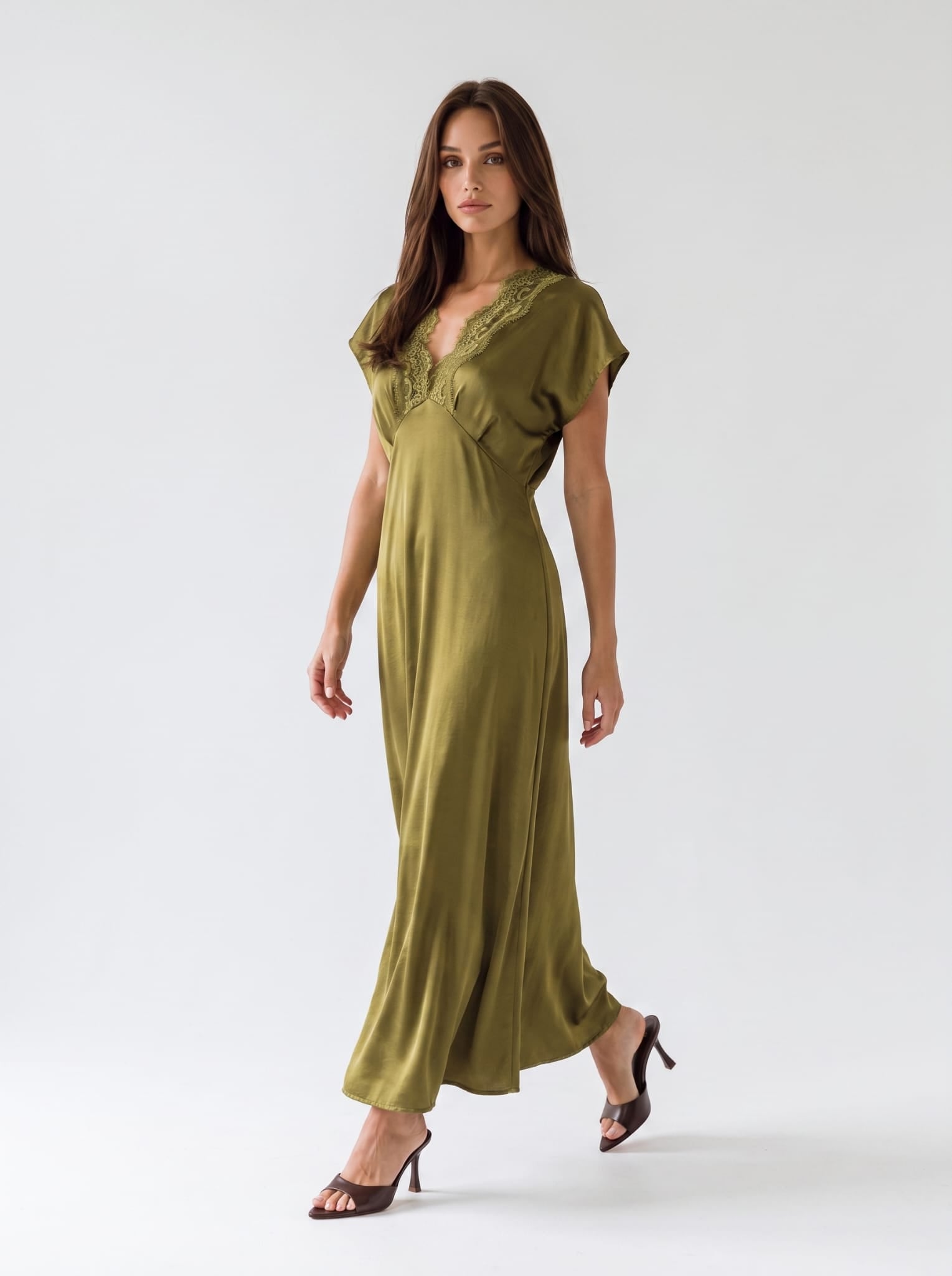 Abito Elsa - Verde olio Abito donna