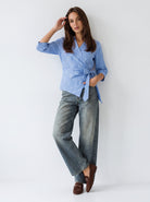 Camicia Sidonie - Azzurro Gessato Camicia donna