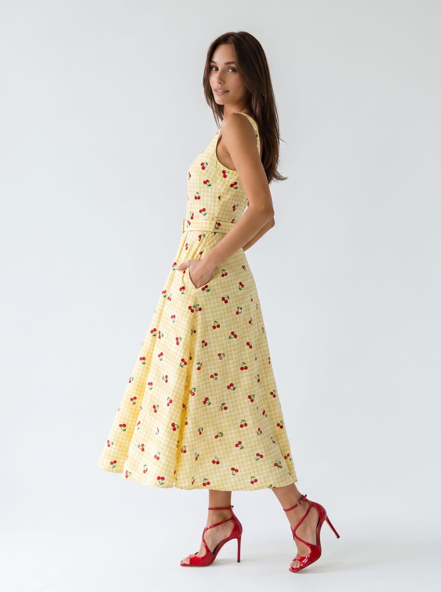 Abito Sakura - Giallo con Ciliegine donna