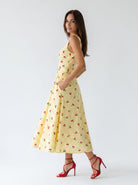 Abito Sakura - Giallo con Ciliegine donna