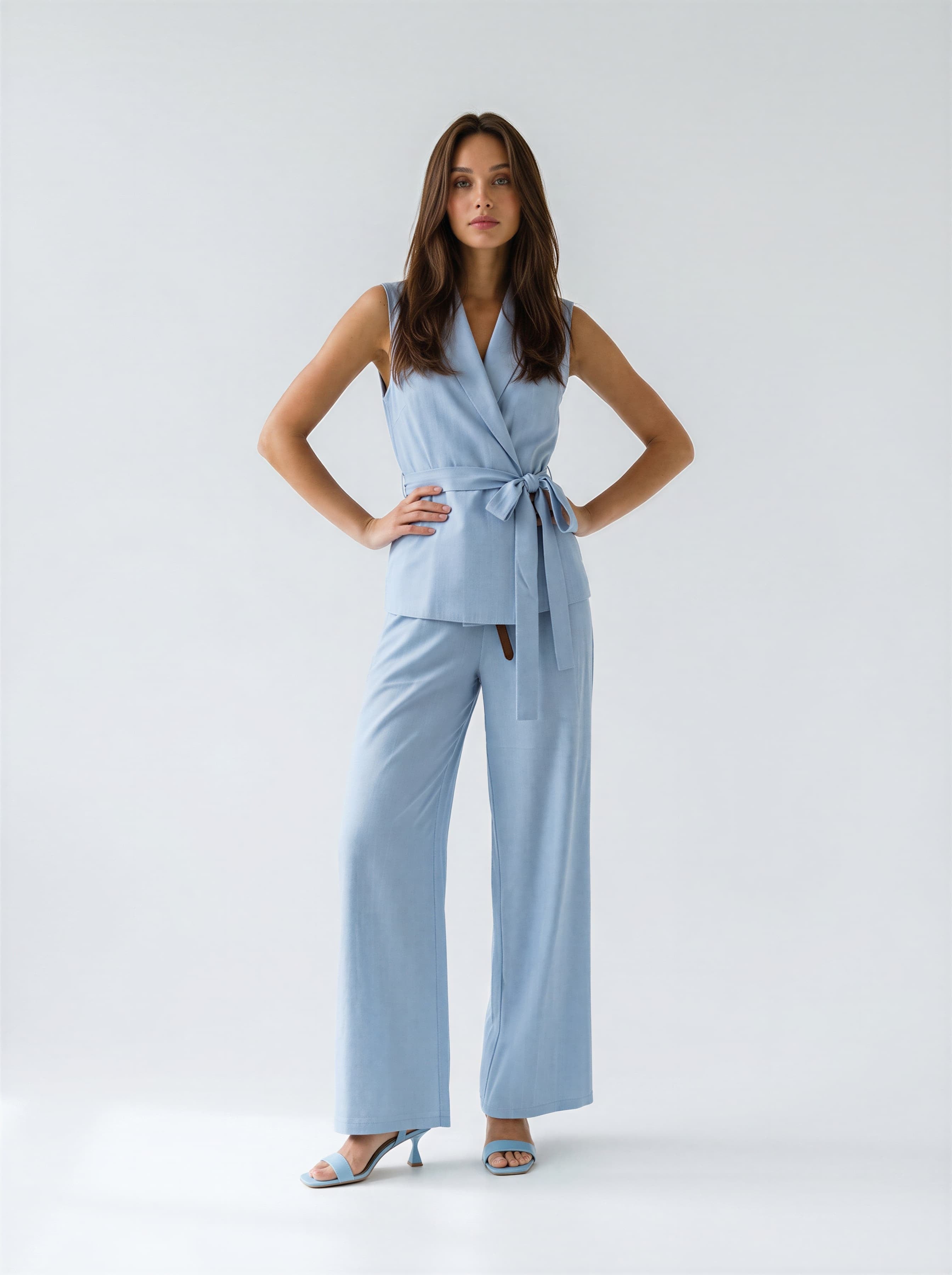 Tailleur Isel - Azzurro cielo donna