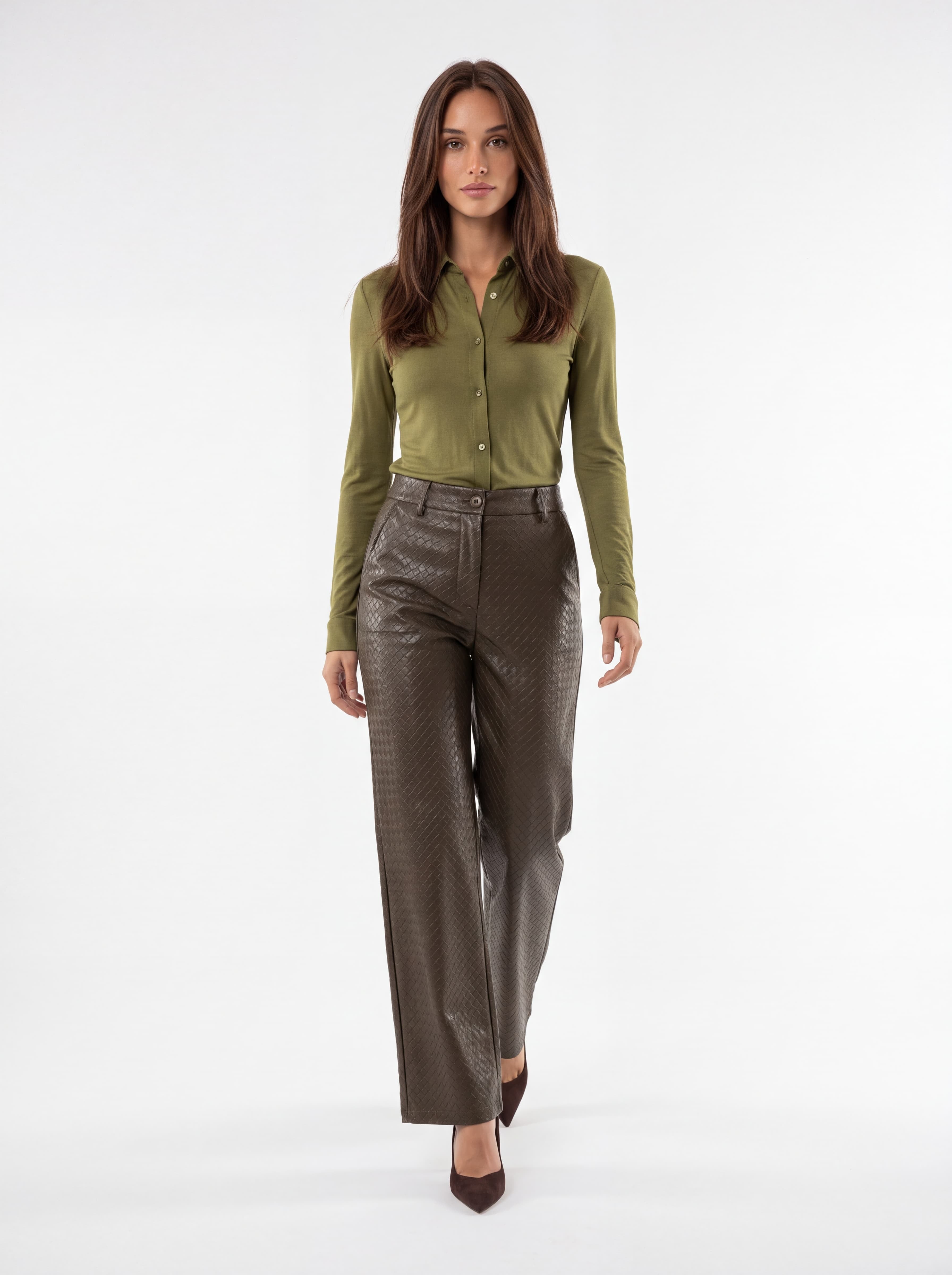 Camicia Osmée – Verde Oliva Camicia donna