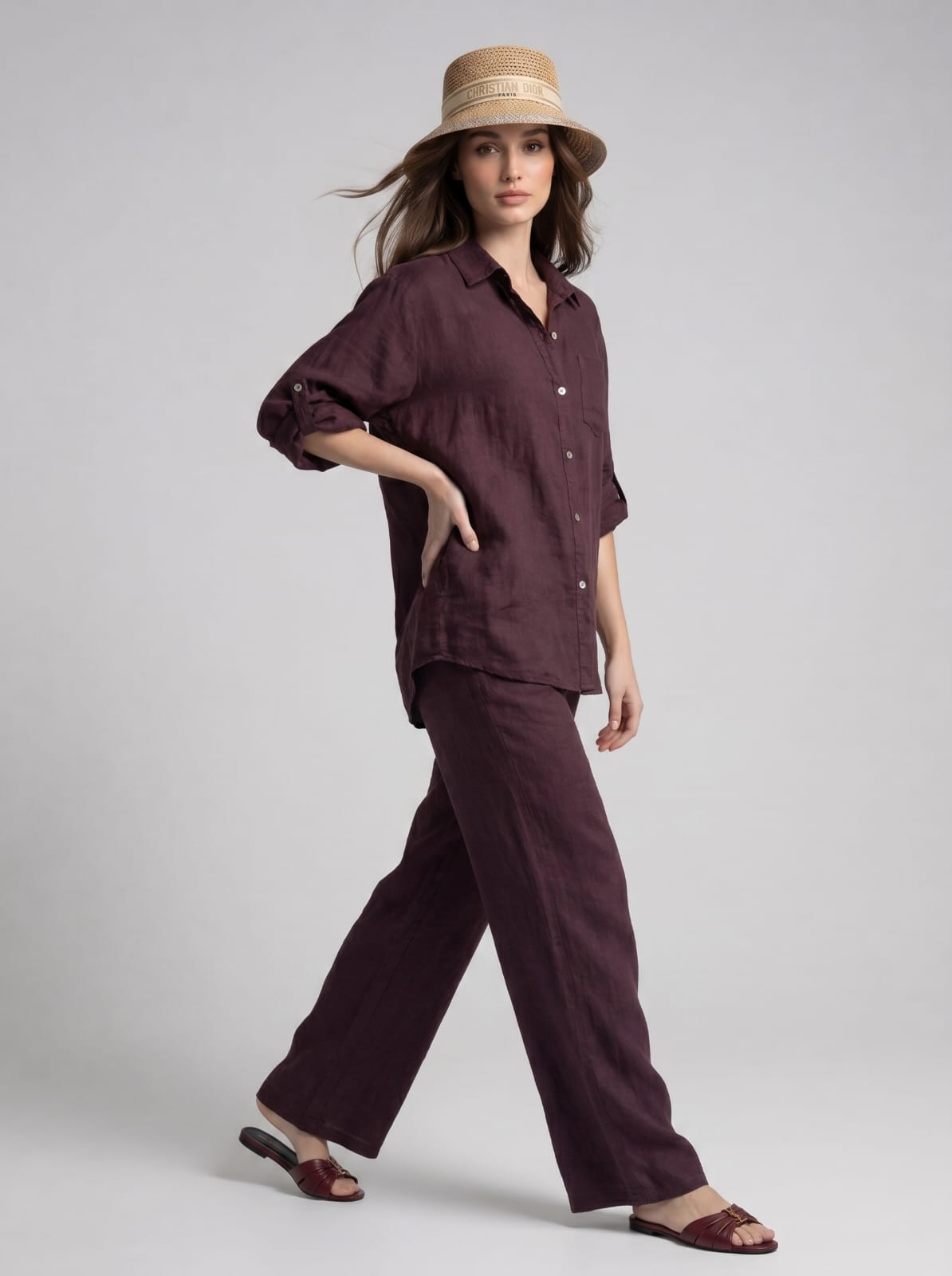 Coordinato Malaga - Borgogna donna