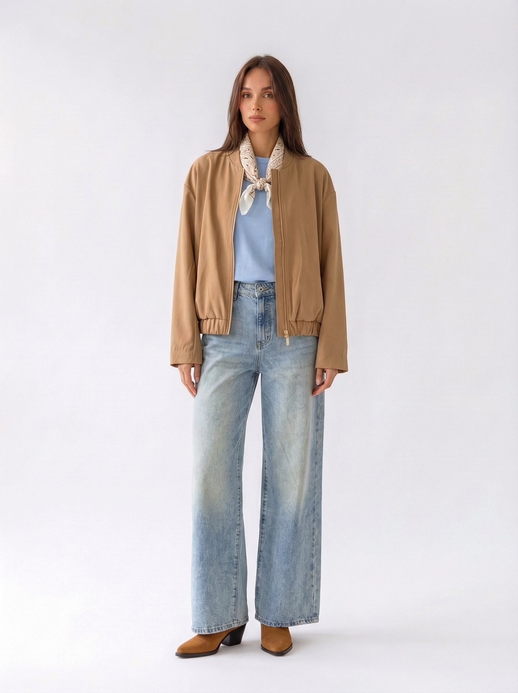 Bomber Noma - Cuoio donna