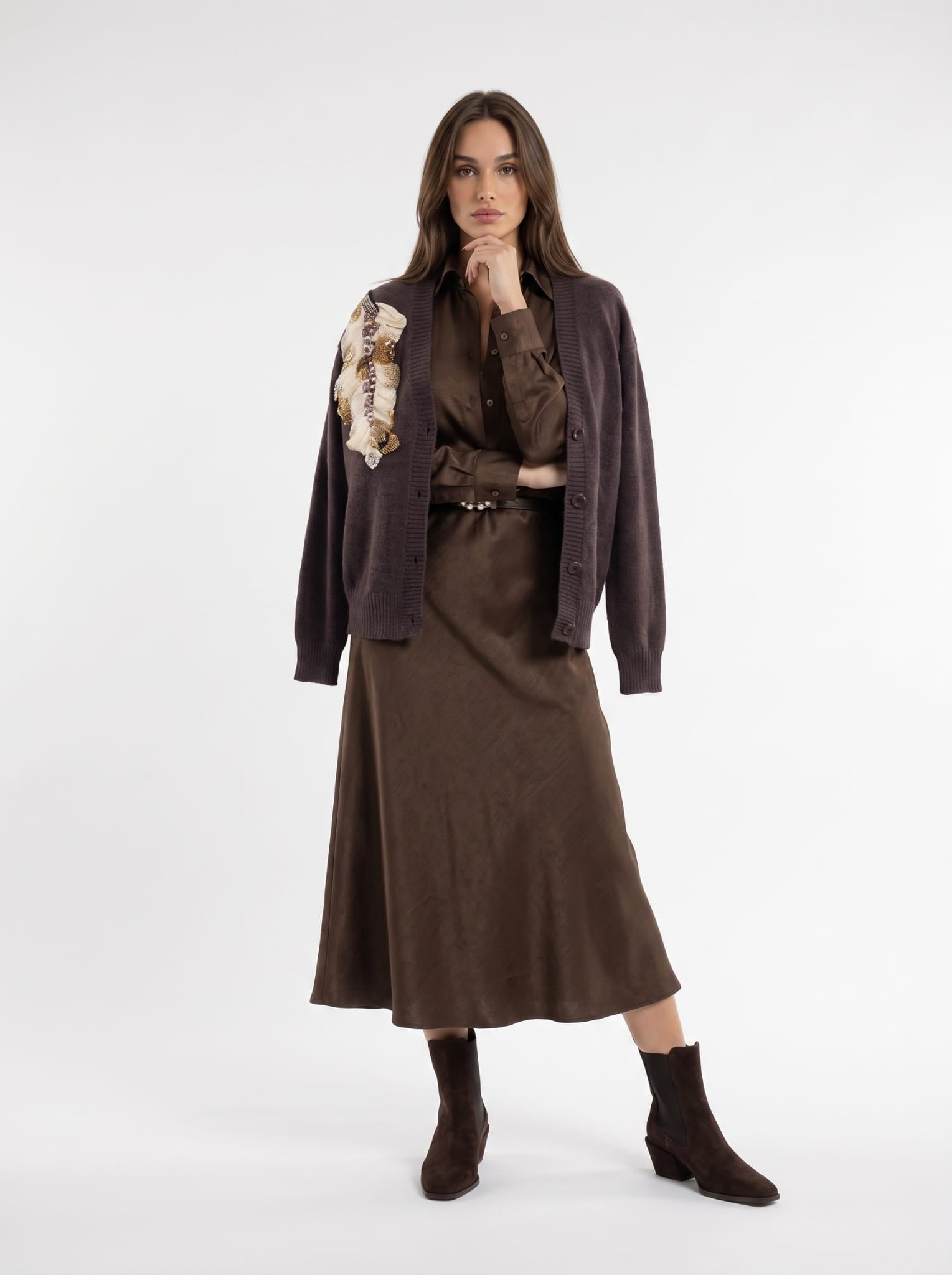 Cardigan Zafira - Cacao Cardigan donna