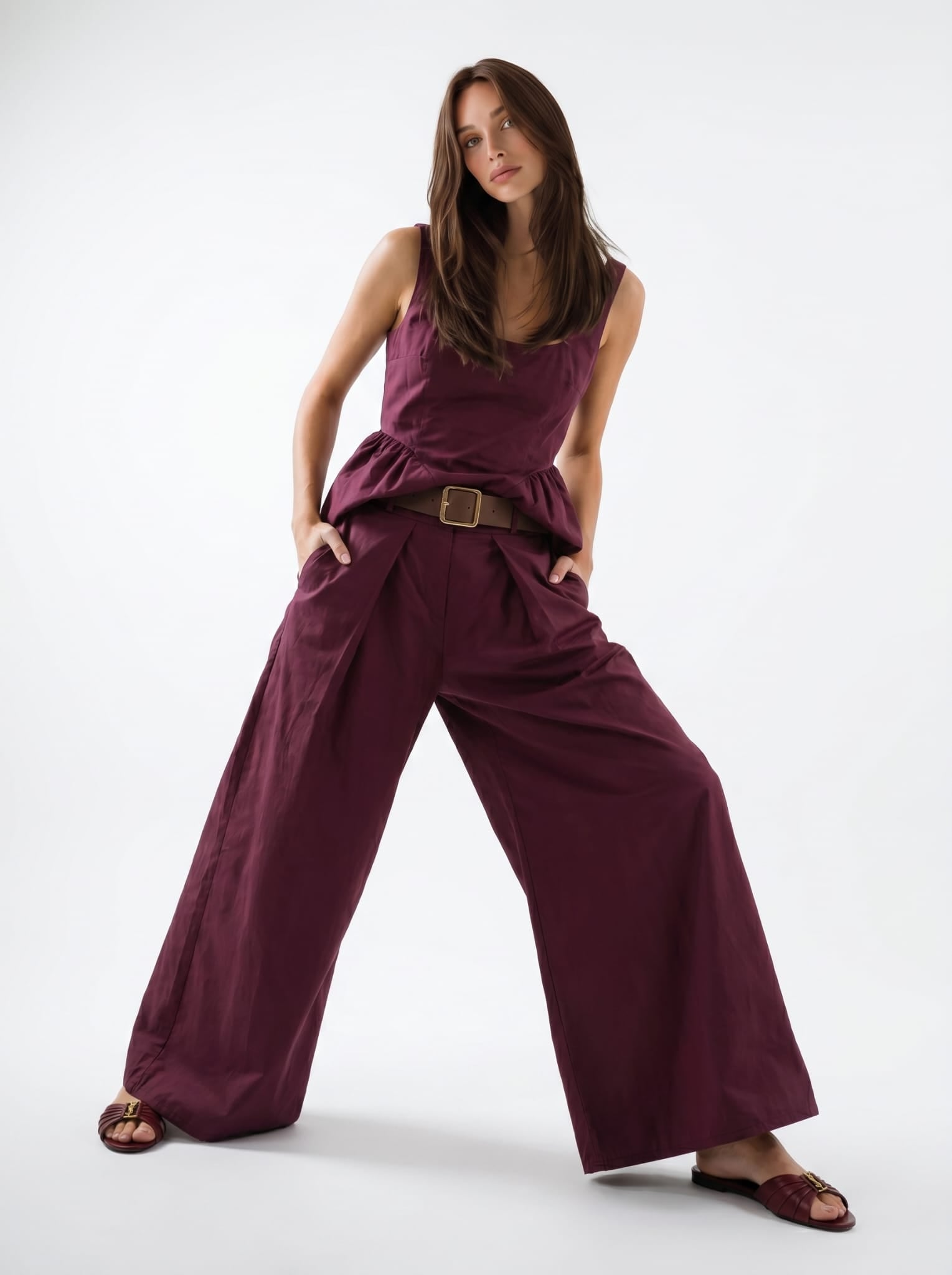 Top Coralie - Bordeaux donna