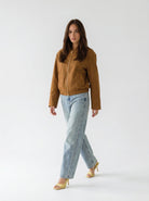 Bomber Iris in ecopelle – Cuoio donna