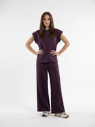 Pantalone Kaia - Bordeaux Coordinato donna